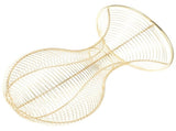 Stylish Golden Metal Hat Holder for Display with Iron Construction, Perfect for Organizing and V1192-AZ-W-31671