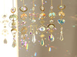 Sun Catcher Crystal Hanging SunCatchers Healing Crystals for Indoor Window, Home Decor, Car Charms V1366-AZ2-W-13390