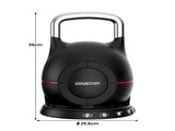 Powertrain 2x 20kg Adjustable Kettlebell One Hand Adjustment Weight Set AKB-XDB-20-2