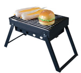 Premium Portable Charcoal Folding BBQ Grill Barbecue Foldable Travel - Black/Silver V563-C07