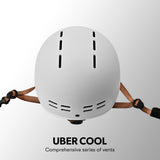 Valk Retro Bike Helmet, 56-61cm S, M, L Universal Dial Fit System, Arctic White V219-BIKHLMVAWS5A