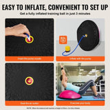 Half Exercise Ball Trainer, 26 inch Balance Ball Trainer, 1500lbs Capacity Stability Ball, Yoga Ball V952-PHXLQ64CMBWFPSA6CV0