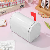 2pcs White Tinplate Mailbox Decorative Box for Desk Organization V1370-AZ4-16510