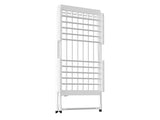 White 220W Electric Heated Towel Rack in Silver with 20 Bars for Fast Drying LSB-59324