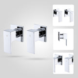 Bathroom Shower Bath Hot and Cold Square Mixer WATERMARK Certified in Chrome V63-847891
