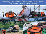 Portable multi-function EVA fishing bag large capacity, foldable, non-inflatable design, suitable V1102-HEYJ-002