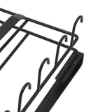 Under Cabinet Hanging Shelf Stainless Steel Under Shelf Storage Rack with Multiple Hooks for Cutting V1294-YM0901-3118240222512