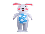 Inflatable Bunny Costume 210T Polyester Waterproof Blow Up Egg Holding Bunny Party Costume V1294-YM0901-3115240009411