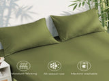 4 Piece Ultra Soft Bamboo Breathable Sheet Set -Hotel 2000TC Breathable Bed Sheets Set with 40 V1317-BAMBOO-AUSK-4JT-OLIVE-GREEN