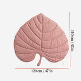 Ginkgo Leaf Shaped Pet Mat Thickened Multi-Use Plush Blanket & Cushion for Cats and Dogs, V1341-ZY-8D5E23HM-PINK