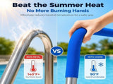 Pool Handrail Covers, 6ft Neoprene Pool Railing Covers with Zipper, Slip Resistant Anti-Scald Hand V1370-AZ4-14832