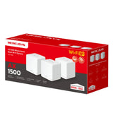 Mercusys Halo H60X AX1500 Whole Home Mesh Wi-Fi 6 System, 300 Mbps at 2.4 GHz 1201 Mbps at V1202-V2-NWMS-HALOH60X-3