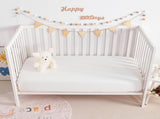 2 Pack Muslin Cott Crib Sheets, Soft and Breathable Double Layer 24x38 Baby Crib Sheets for V1258-DP02-C-1100