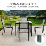 Fortia 4pc Outdoor Dining Chair Set, Furniture for Outside V219-OTDCHRFOS4TA