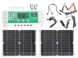 2Pcs Portable 15W Solar Panel Board Kit 10A Solar Charge Controller for Camping Tourism V1294-YM0901-3114210078411