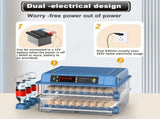 CARLA HOME 128 Egg Incubator withmatic Turning, LED Display, Humidity & Temperature Control, V178-36356