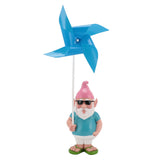 Garden Gnome Statue with Big Windmill Yard Art Sculpture Resin for Indoor Outdoor Patio Lawn Garden V1294-YM0901-3111240259311