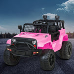 Rigo Kids Electric Ride On Car Jeep Toy Cars Remote 12V Pink RCAR-JEP-4WS-PK