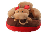 Baby Support Sofa Chair Non Slip Anti Tipping Adjustable Angle Plush Infant Learning Seat Sofa Elk V1294-YM0901-3116240000512