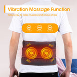 Electric Dual Infrared Light Heat Back Massager Waist Brace Lumbar Support Belt V201-MAS0002GY8AU