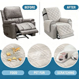 Electric Recliner Sofa Cover - French Grey V1221-XM-SFD-005
