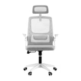 Artiss Ergonomic Office Chair Computer Desk Chairs Headrest Adjustable Grey OCHAIR-K-MESH-GY-WH