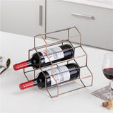 Tabletop Wine Rack 6 Bottle Wine Holder Modern Metal Wine Rack Desktop Wine Bottle Holder V1294-YM0717-10057065