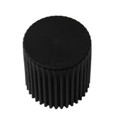 Artiss 2x Bar Stools Cupcake Plastic Foot Stool Black AI-PP-STOOL-C-BK