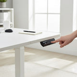 FORTIA Sit To Stand Standing Desk, 120x60cm, 72-118cm Electric Height Adjustable, White V219-ADKSSTFO2WTWB