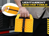 8 Pieces RV Stabilizing Jack Pads Camper Jack Pads RV Leveling with Handle Camper Stabilizer V1258-DP02-C-3069