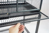 YES4PETS Large Bird Budgie Cage Parrot Aviary Carrier With Stand & Wheel V278-TT07-STAND