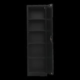 Single-Door Metal Tall Cabinet Shelf Storage for Home Office Gym V63-844451