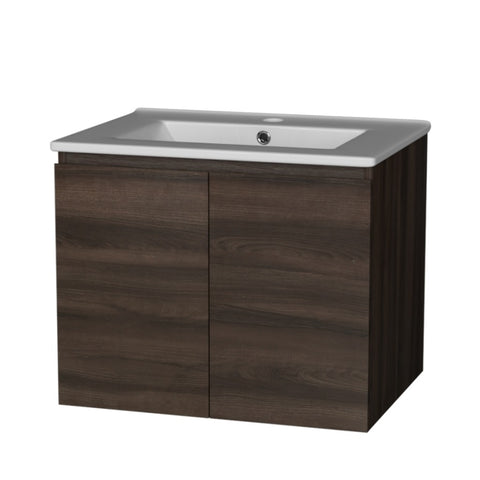 Cefito Vanity Unit 600mm with Basin Walnut BV-1-600-WAL-AB