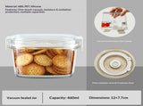 Lasting Freshness BPA-Free Plastic Vacuum Seal Containers with Pump Airtight Food Storage, Meal V1366-AZ2-W-02053