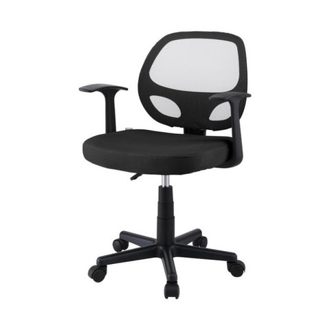 Artiss Mesh Office Chair Computer Gaming Desk Chairs Work Study Mid Back Black OCHAIR-H-FZ14-BK