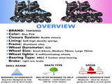 Roller for Boys Girls 4 Sizes Adjustable Inline Skates with Light-Up Wheels for Outdoor V1369-AZ3-W-16470