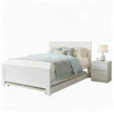Artiss King Single Bed Frame and Bedside Table WBED-03KS-FURNI-PURE-AB