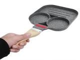 Egg Pan Aluminum Non Stick Breakfast Cooker Frying Omelet Pot Kitchen Accessory Black V1294-YM0718-3118200251511