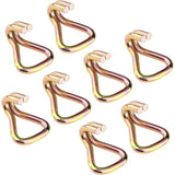 8X Heavy Duty Double J Hooks For Strap Maximum Breaking Strength 1000Kg V1188-MS-227-2177
