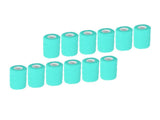 12Pcs Bandage Wrap Natural Latex Elastic Self Adhesive Wrap for Cows Dogs Horses 10cm Cyan V1294-YM0523-3111220104714