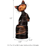 1 pcs Metal Cat Shape Wine Rack Creative Wine Rack Wine Cabinet Decoration Modern Style Cute V1366-AZ2-W-05450