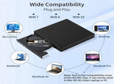 2in1 USB3.0 C Slim External RW CD Writer Drive Burner Reader Player Optical Drives for Laptop PC V1369-AZ3-W-11613