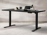 Levede Motorised Standing Desk Adjustable 140cm Black 1000x 1MM DH4948-140S-BKBK