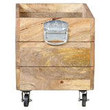 INDUSTRIAL RECYCLE BASKET ON CAST IRON WHEELS V742-M5789