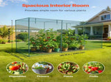 Crop 3.56 x 1.2 x 1.94 m Plant Protection Tent with Zippered Door, Wind-Resistant Tall Crop V952-ZZBHZ1PCS144OHU8N001V0