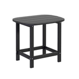 Gardeon Outdoor Coffee Side Table HDPE Desk Patio Furniture Camping Garden Black FF-BEACH-DESK-HE-BK