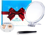 20X Magnifying Hand Mirror Two Sided Use for Makeup Application, Tweezing, and Blackhead/Blemish V178-14094