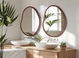 Small Art Deco Asymmetrical Wall Mirror 56x82cm V178-67004