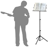 CAAdjustable Music Stand, Portable Foldable Metal Stand with Carrying Bag, Lightweight for Storage V1237-ZY-203-4163