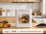 Devanti 4.5L Electric Composter Smart Compost Bin Kitchen Food Waste Recycler ECP-45L-WH